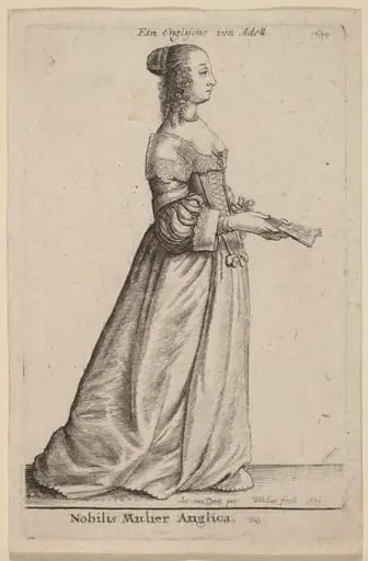 Nobilis Mulier Anglica, by Wenceslaus Hollar