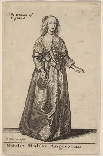 Nobilis Mulier Anglicana, by Wenceslaus Hollar