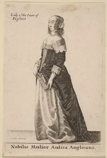 Nobilis Mulier Aulica Anglicana, by Wenceslaus Hollar