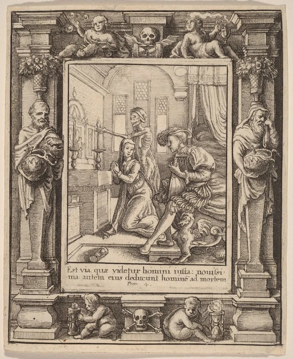 Nun, by Wenceslaus Hollar, ink, 1651