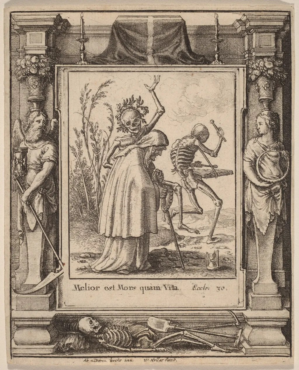 Old Woman, by Wenceslaus Hollar, ink, 1651