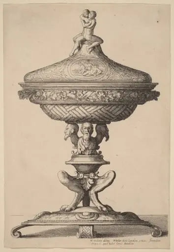 Ornate Goblet, by Wenceslaus Hollar
