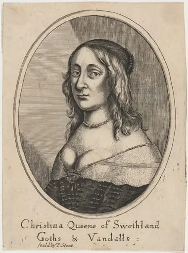 Queen Christina, by Wenceslaus Hollar
