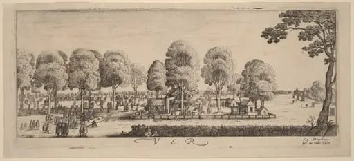 Spring: The Shooting Range, by Wenceslaus Hollar