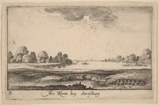 Strasbourg: The Toll House, by Wenceslaus Hollar, 1635