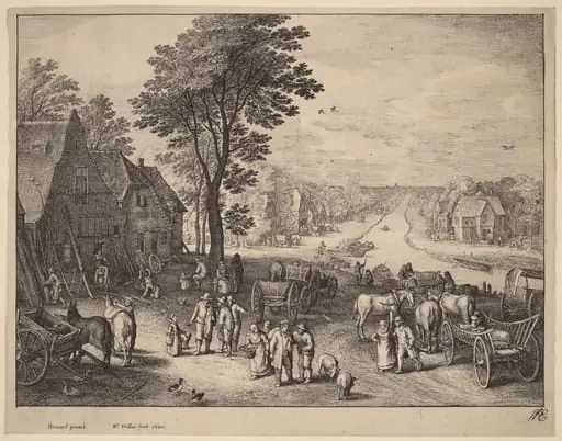 The Canal, by Wenceslaus Hollar