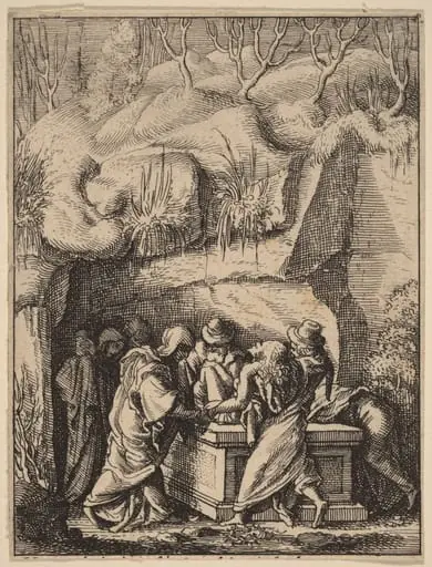 The Entombment, by Wenceslaus Hollar