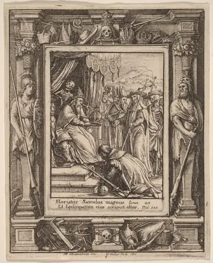 The Pope, by Wenceslaus Hollar