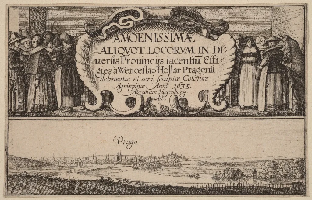 Title Page, by Wenceslaus Hollar, ink, 1635