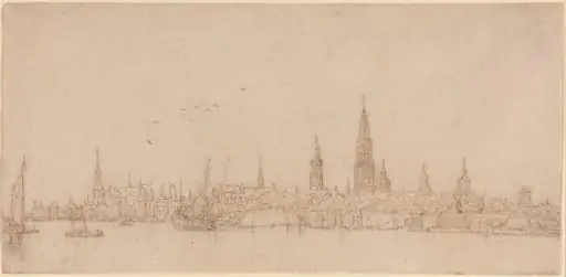 View of Antwerp, by Wenceslaus Hollar