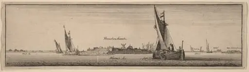 View of Shenckenschantz, by Wenceslaus Hollar
