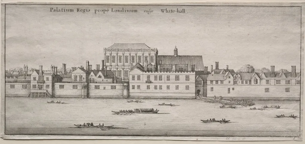 Views of London: Whitehall from the River, by Wenceslaus Hollar, 1604