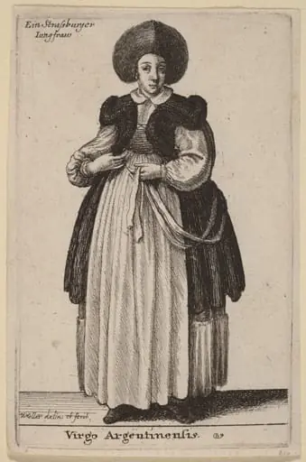 Virgo Argentinensis, by Wenceslaus Hollar