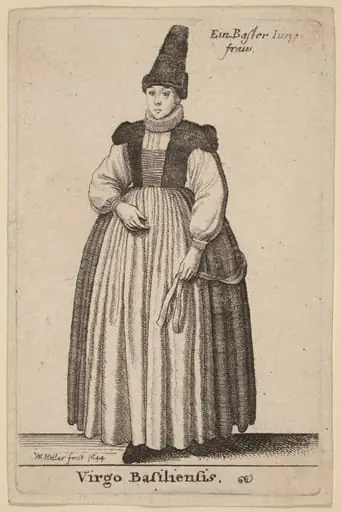 Virgo Basiliensis, by Wenceslaus Hollar