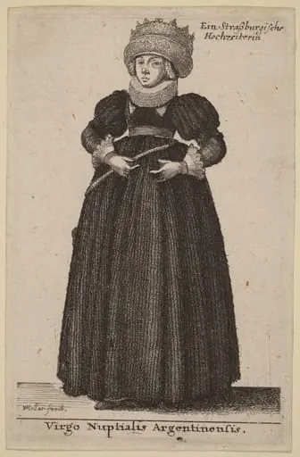 Virgo Nuptialis Argentinensis, by Wenceslaus Hollar