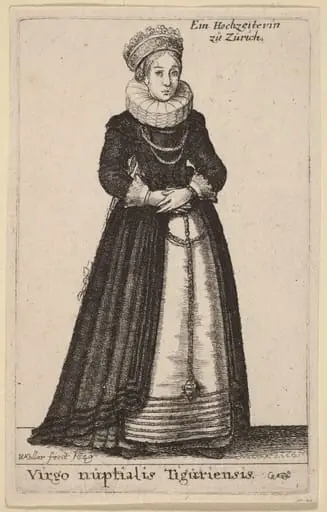 Virgo Nuptialis Tiguriensis, by Wenceslaus Hollar