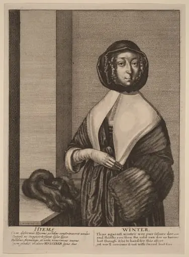 Winter, by Wenceslaus Hollar