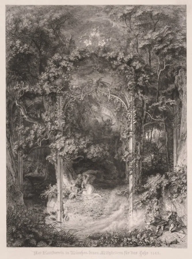 The Forest Maiden, by Wendelin Wick, 1845