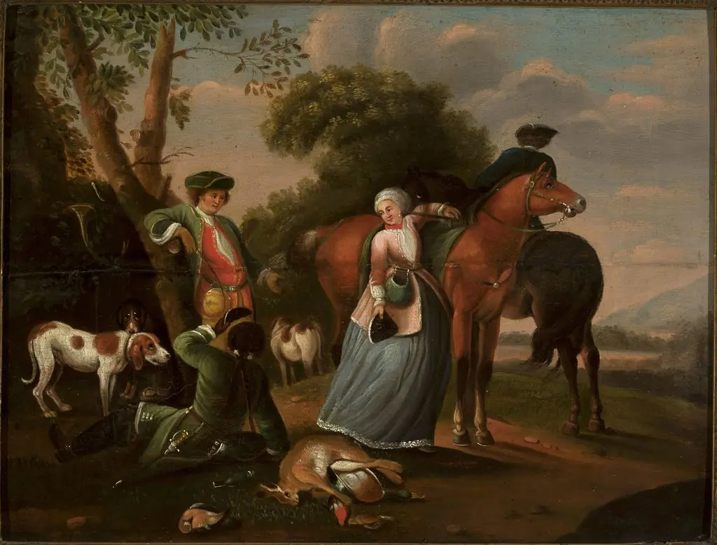 Resting on a hunt, by Wenzel Ignaz Brasch