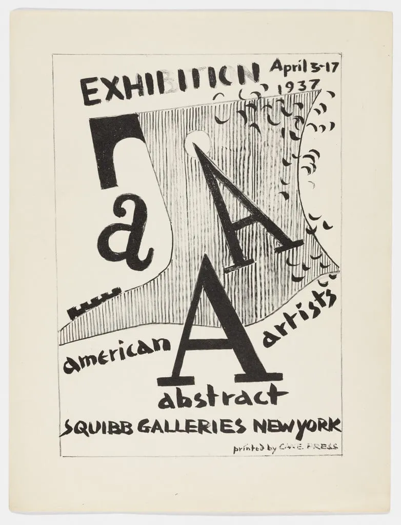 Untitled, by Werner Drewes, ink, 1937