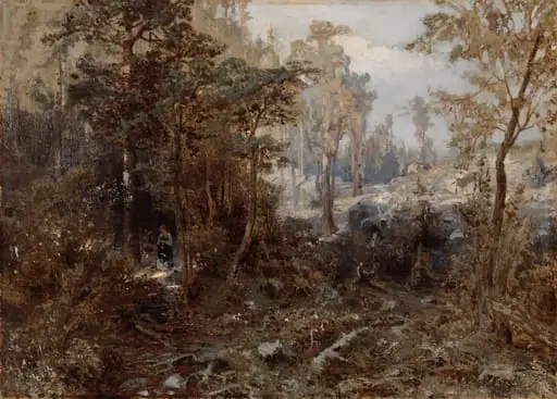Metsämaisema Näsijärven lähistöllä ; keskeneräinen, by Werner Holmberg