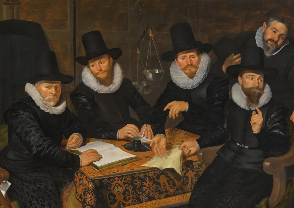 Four Regents of the Groot-Kramergild, by Werner van den Valckert