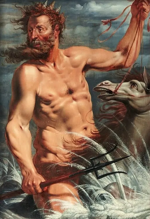 Neptune, by Werner van den Valckert, oil, 1619