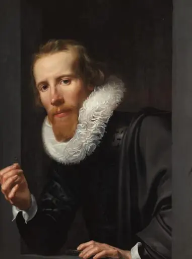 Portrait of a Goldsmith, Probably Bartholomeus Jansz van Assendelft, by Werner van den Valckert