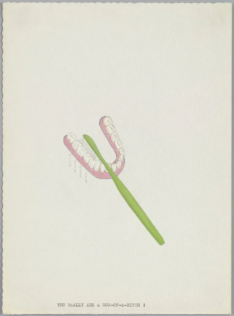 Untitled, by Wes Lang, gouache, 2002