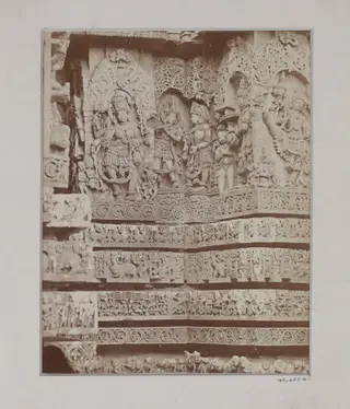 Western front of the great temple at Halebid