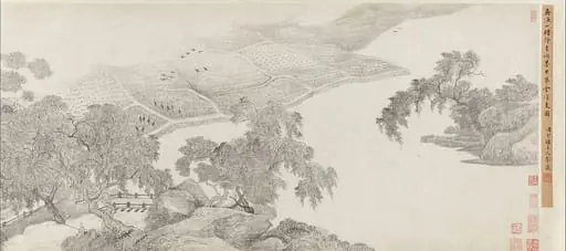 清　吳歷　墨井草堂消夏圖　卷|Whiling Away the Summer at the Ink-Well Thatched Hut