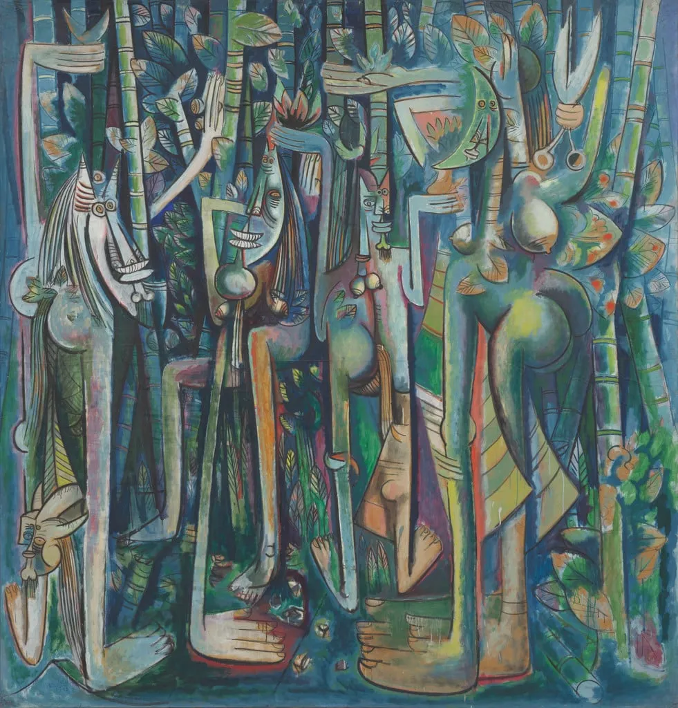 Untitled, by Wifredo Lam, oil, 1942