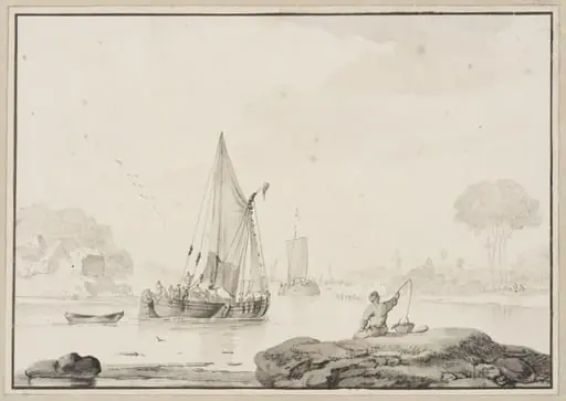 Dutch River Barges, by Wigerus Vitringa