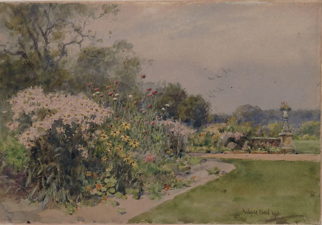 October Flowers, by Wilfrid Williams Ball, watercolor, 1906