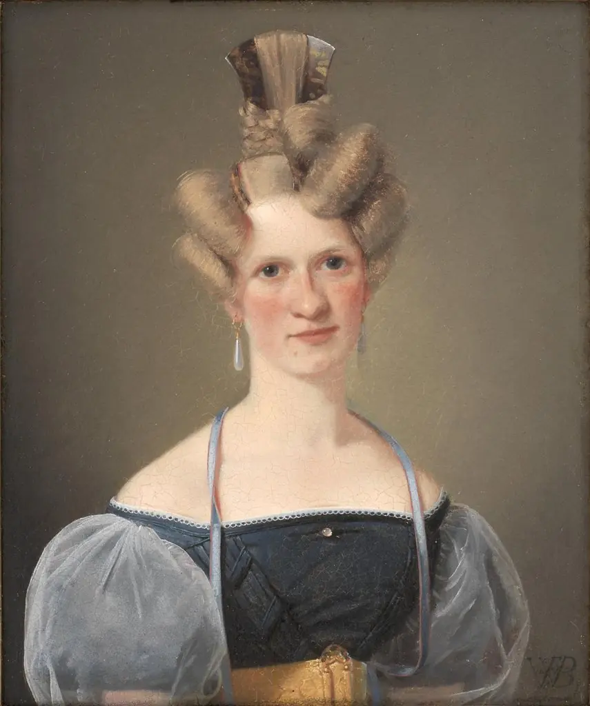Marie Raffenberg, the Artist's Betrothed, by Wilhelm Bendz