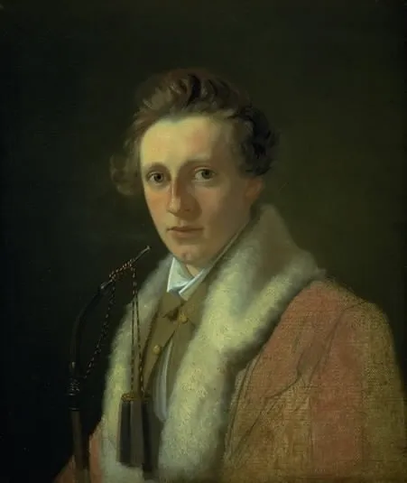 The German Painter Heinrich Marr, by Wilhelm Bendz, oil, 1832