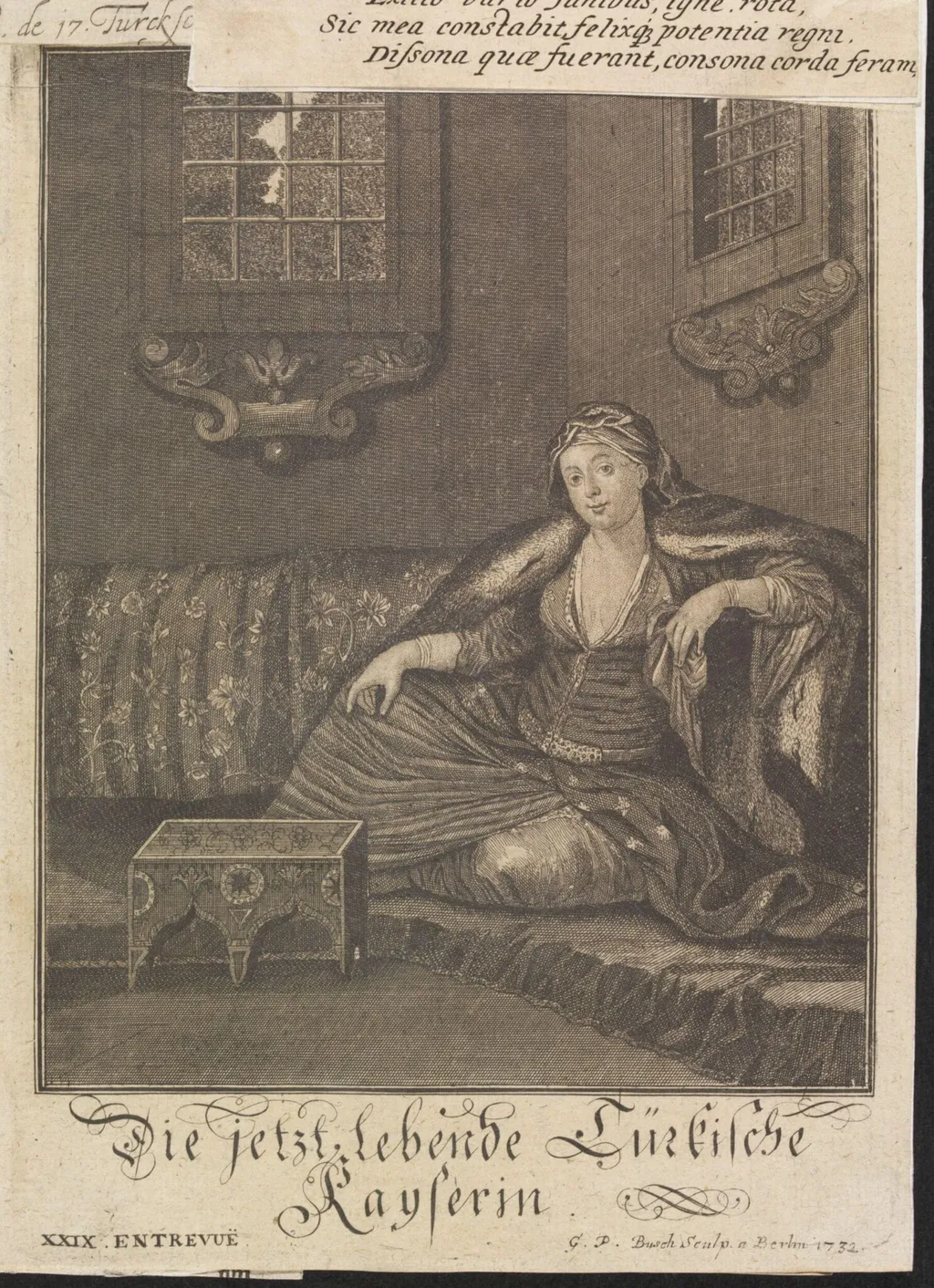 Turkish sultans, sultanas and other historical figures, by Wilhelm Busch, 1732