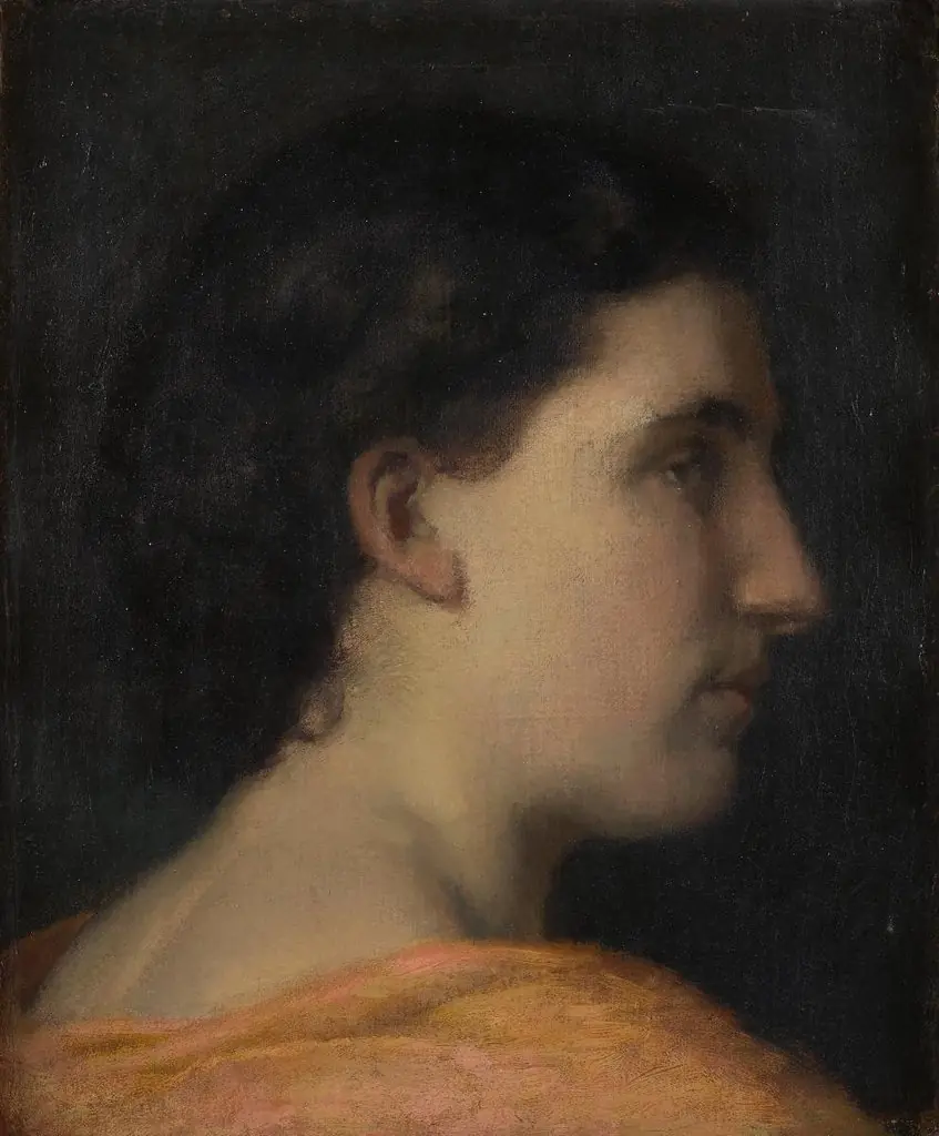 Frauenkopf im Profil, by Wilhelm Füssli