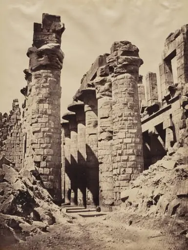View of Karnak Temple, Hypostyle Hall, by Wilhelm Hammerschmidt