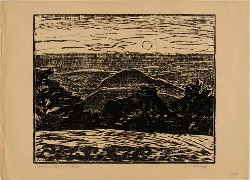 Sonnenuntergang (Alb), by Wilhelm Laage