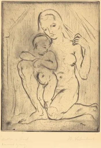 Mutter und Kind (Mother and Child), by Wilhelm Lehmbruck