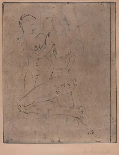 Rape II (Raub II, Weib halb), by Wilhelm Lehmbruck