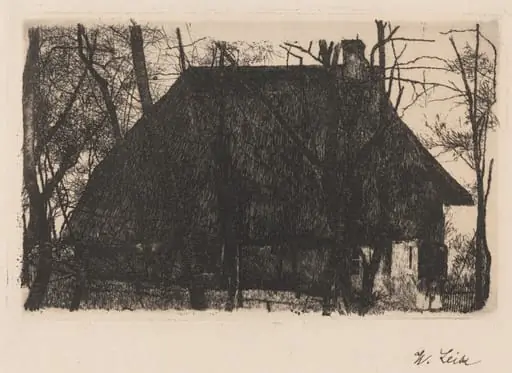Farmhouse, by Wilhelm Leibl