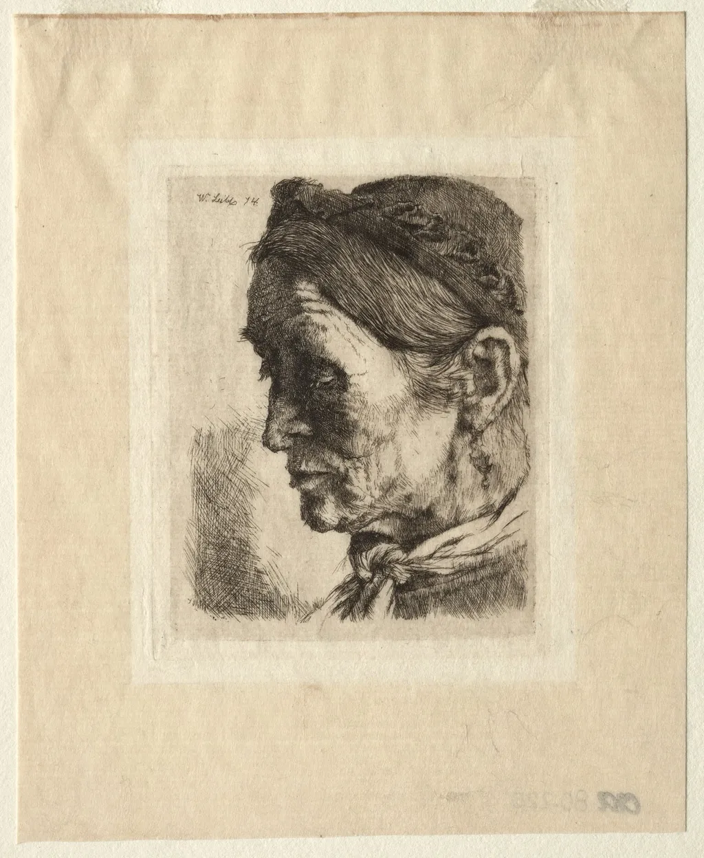 Head of a Peasant Woman, by Wilhelm Leibl, 1874
