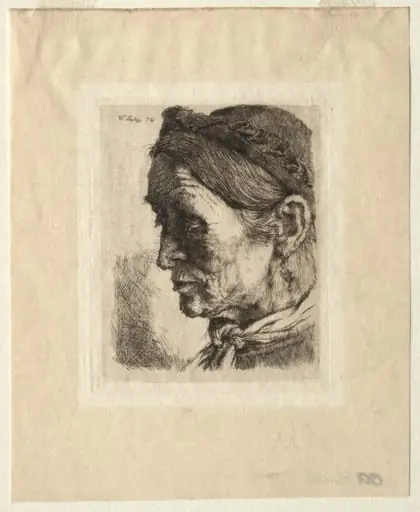 Head of a Peasant Woman, by Wilhelm Leibl