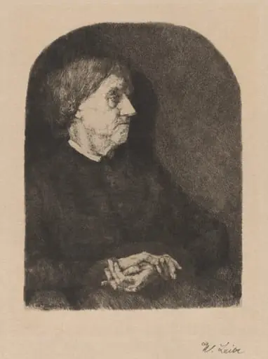 Leibl's Mother, by Wilhelm Leibl