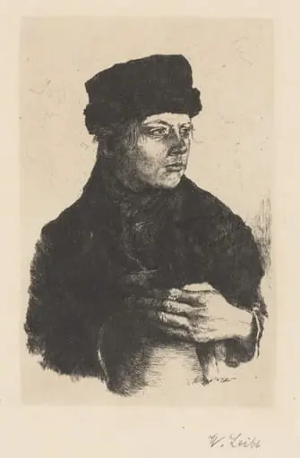Peasant Boy with a Jug, by Wilhelm Leibl