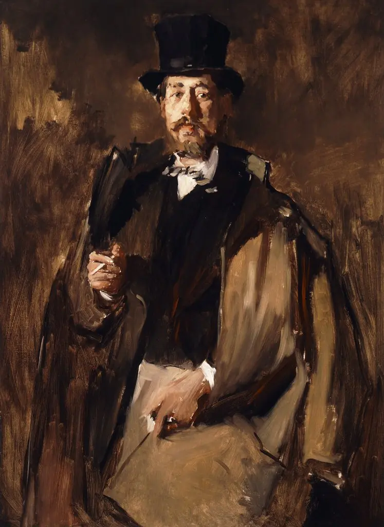 Portrait of Pál Szinyei Merse, by Wilhelm Leibl