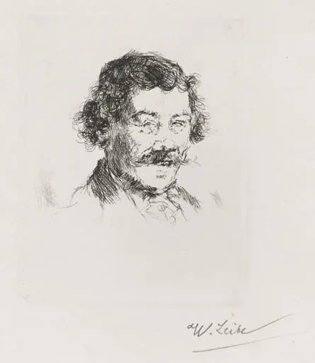Portrait of the Painter Wopfner, by Wilhelm Leibl