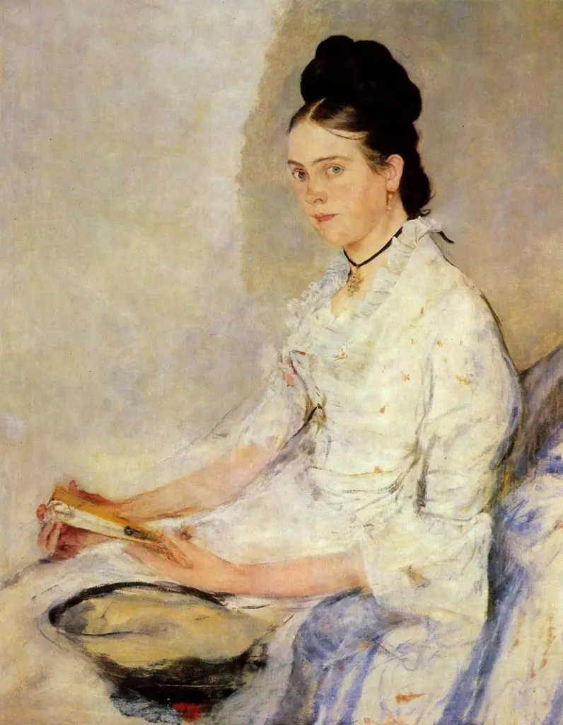 Porträt der Rosine Fischler, Gräfin Treuberg (geborene Edle von Poschinger), by Wilhelm Leibl